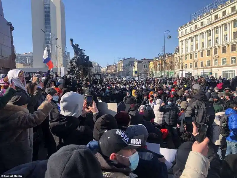 proteste per la liberazione di navalny 55