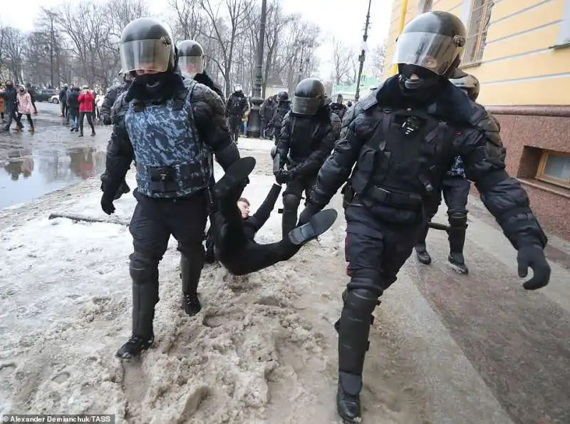 proteste per la liberazione di navalny 6