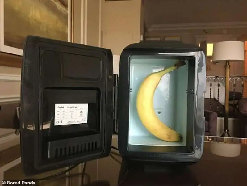 solo una banana nel minifrigo 