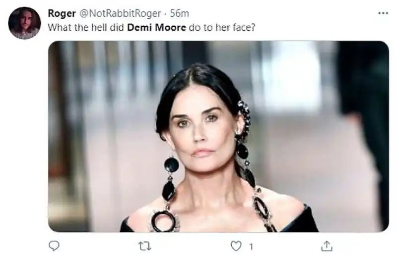 tweet su demi moore  