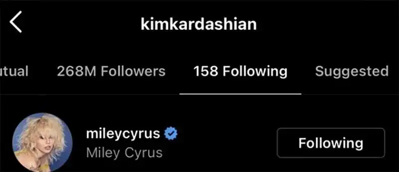 Account di Kardashian