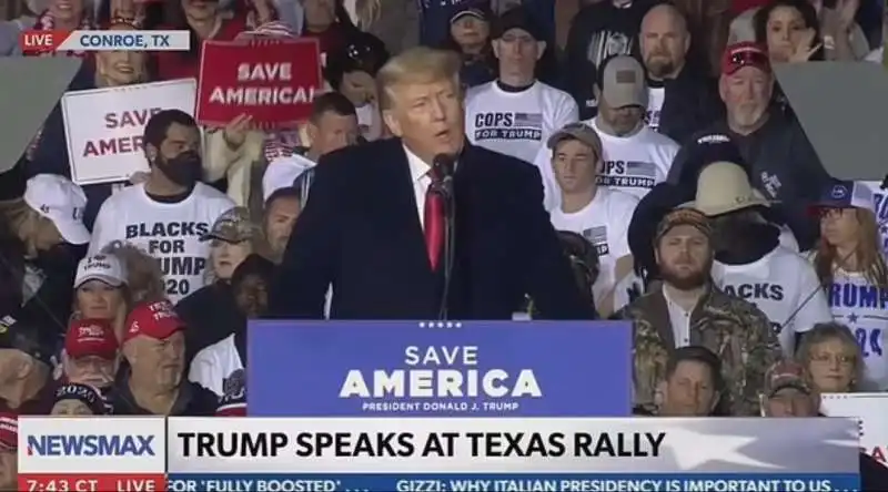 donald trump   comizio a conroe, texas 