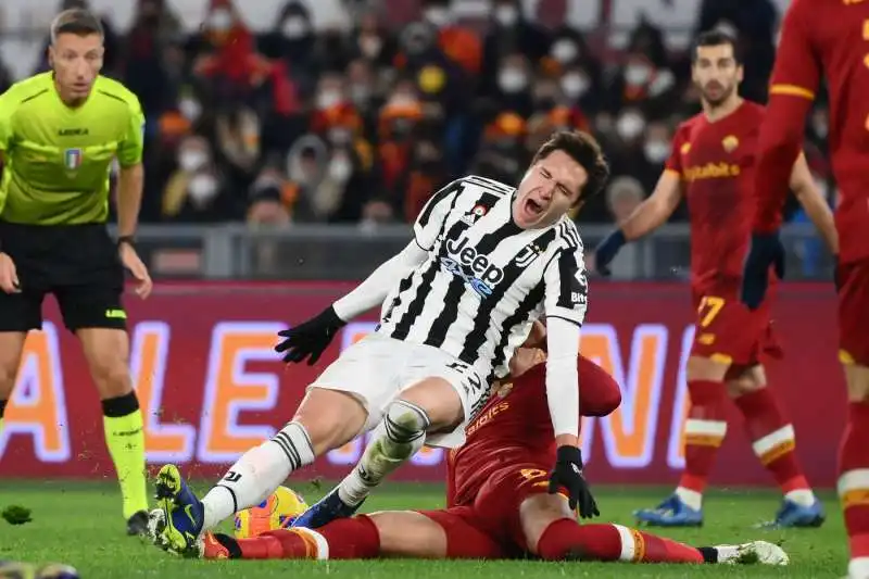 federico chiesa infortunato contro la roma 4