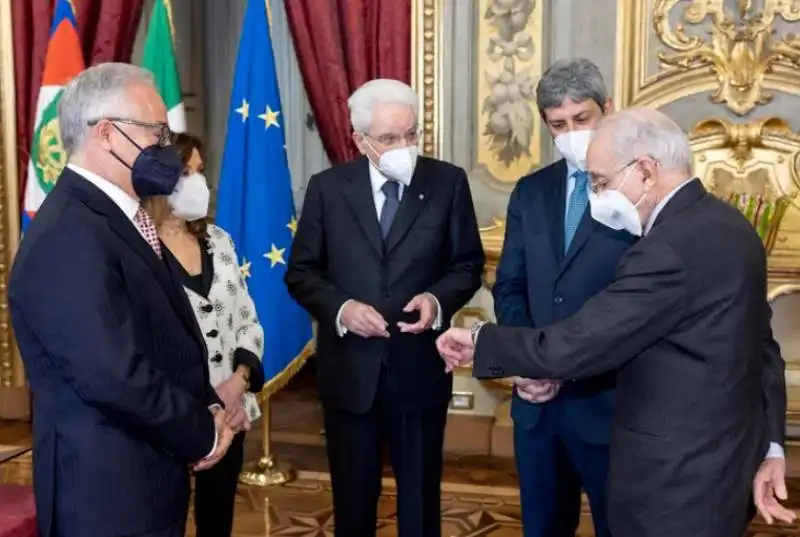 filippo patroni griffi   maria elisabetta alberti casellati   sergio mattarella   roberto fico   giuliano amato