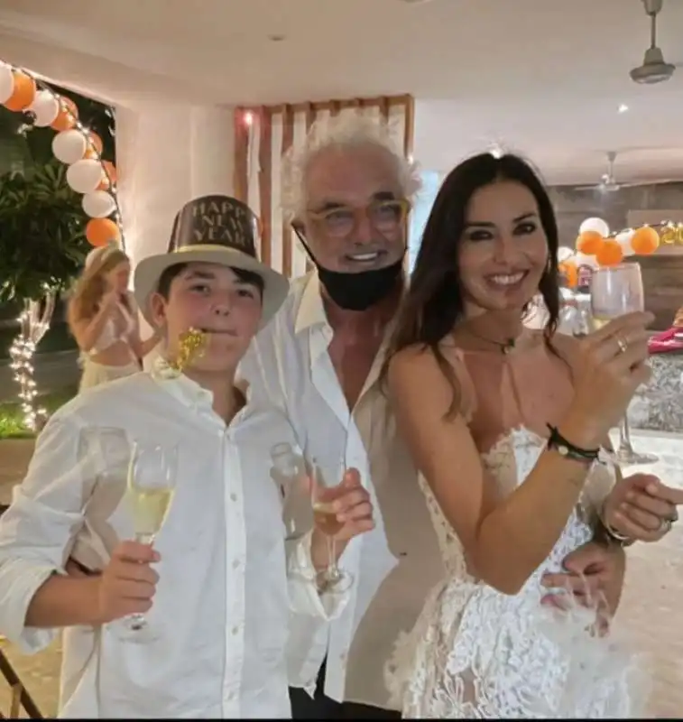 flavio briatore elisabetta gregoraci e il figlio nathan falco