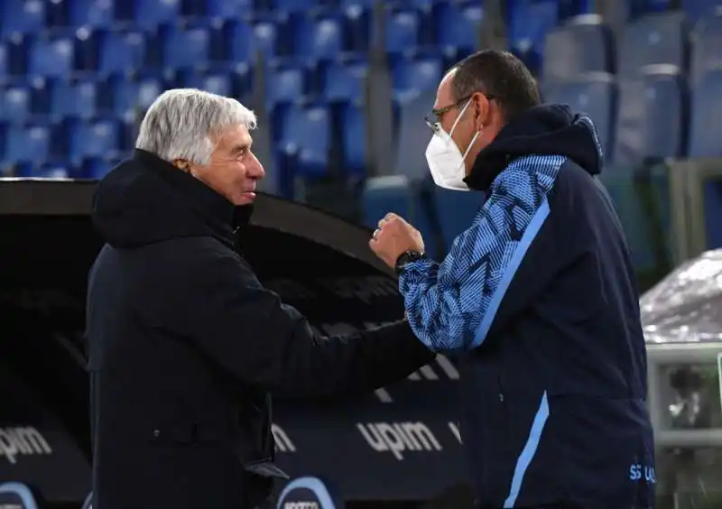 gian piero gasperini e maurizio sarri foto mezzelani gmt 025