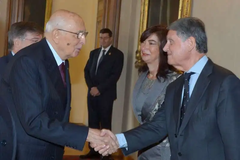 gianluigi aponte con giorgio napolitano