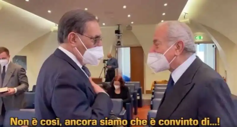 IGNAZIO LA RUSSA E GIANNI LETTA PARLANO DELLA CANDIDATURA DI BERLUSCONI AL QUIRINALE