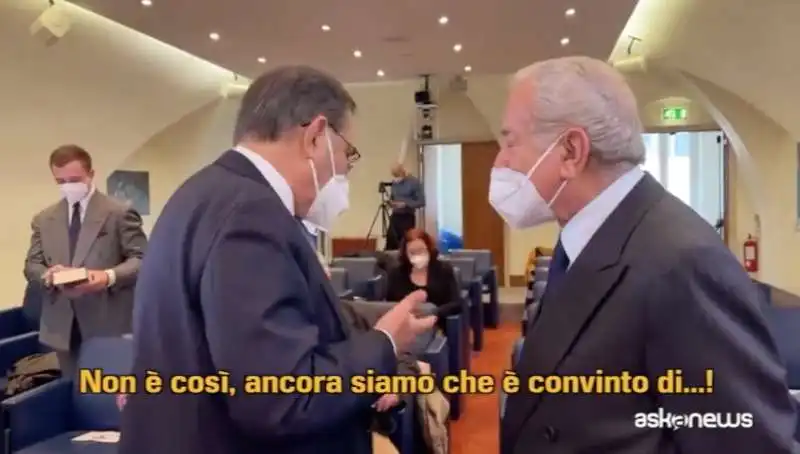 IGNAZIO LA RUSSA E GIANNI LETTA PARLANO DELLA CANDIDATURA DI BERLUSCONI AL QUIRINALE