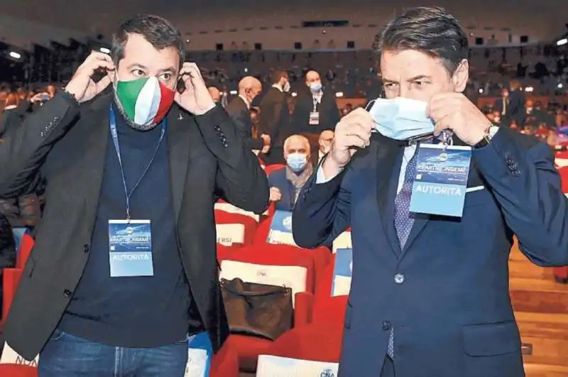 MATTEO SALVINI E GIUSEPPE CONTE