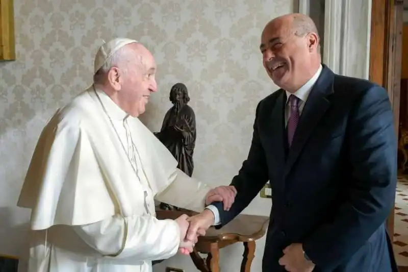 PAPA FRANCESCO NICOLA ZINGARETTI  