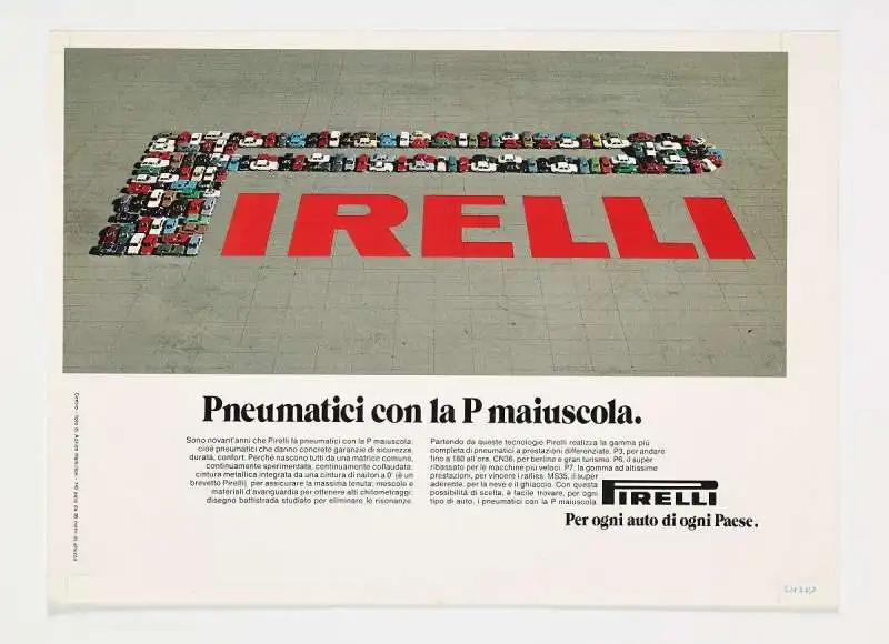 PNEUMATICI CON LA P MAIUSCOLA - PUBBLICITA PIRELLI 1978 BY ADRIAN HAMILTON 