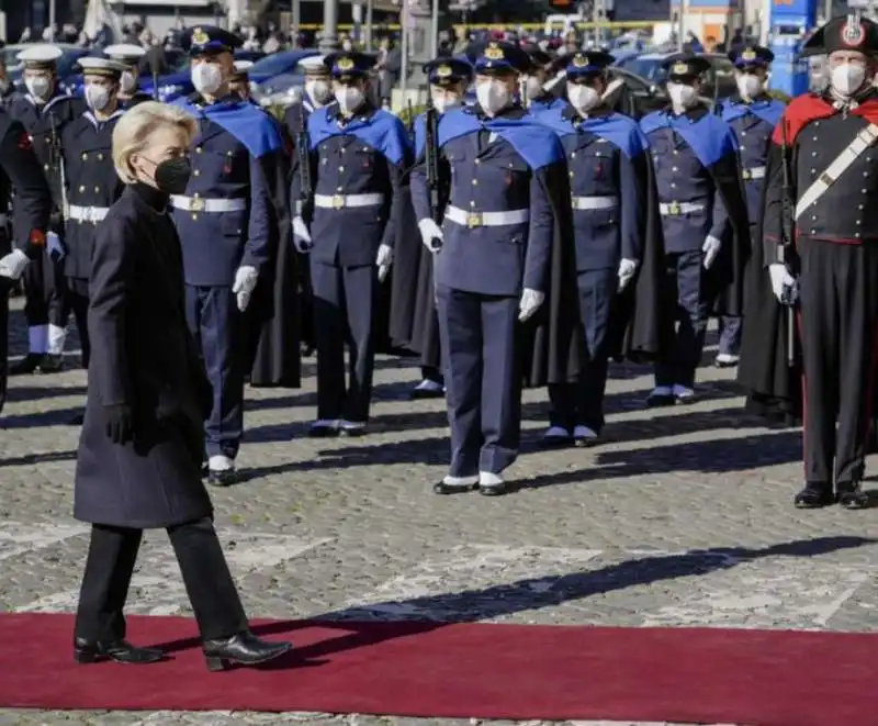 ursula von der leyen   funerale david sassoli 4