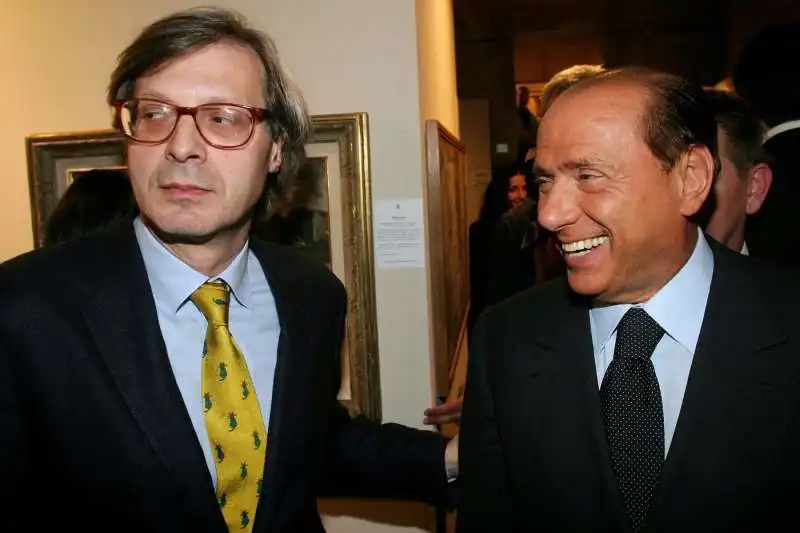 vittorio sgarbi e silvio berlusconi 1