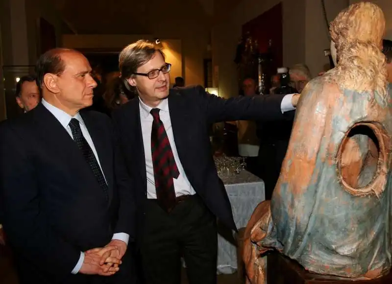 vittorio sgarbi e silvio berlusconi 2