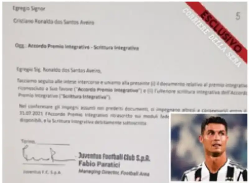 carta di ronaldo