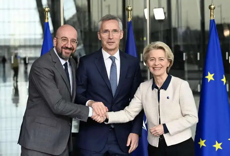 Charles Michel Jens Stoltenberg Ursula von der Leyen