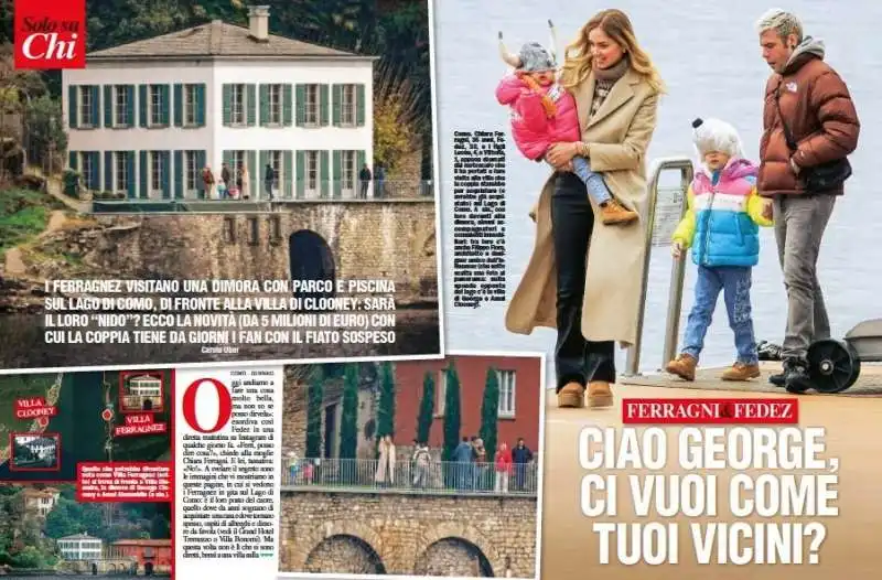 chiara ferragni e fedez comprano casa sul lago di como    foto chi  1