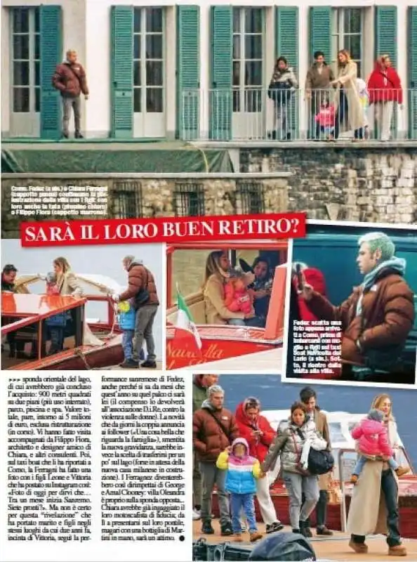 chiara ferragni e fedez comprano casa sul lago di como    foto chi 