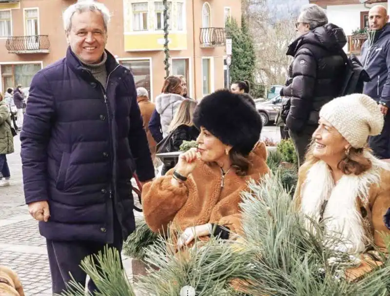 enrico mentana con daniela santanche  a cortina foto chi 