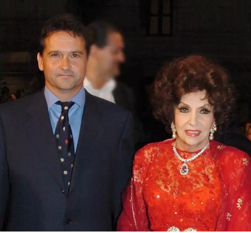 gina lollobrigida e il figlio