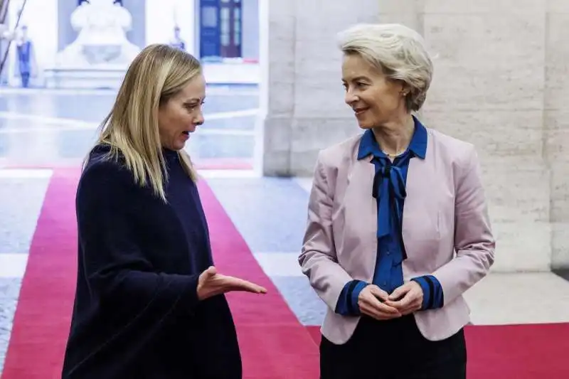 GIORGIA MELONI E ursula von der leyen A ROMA 1