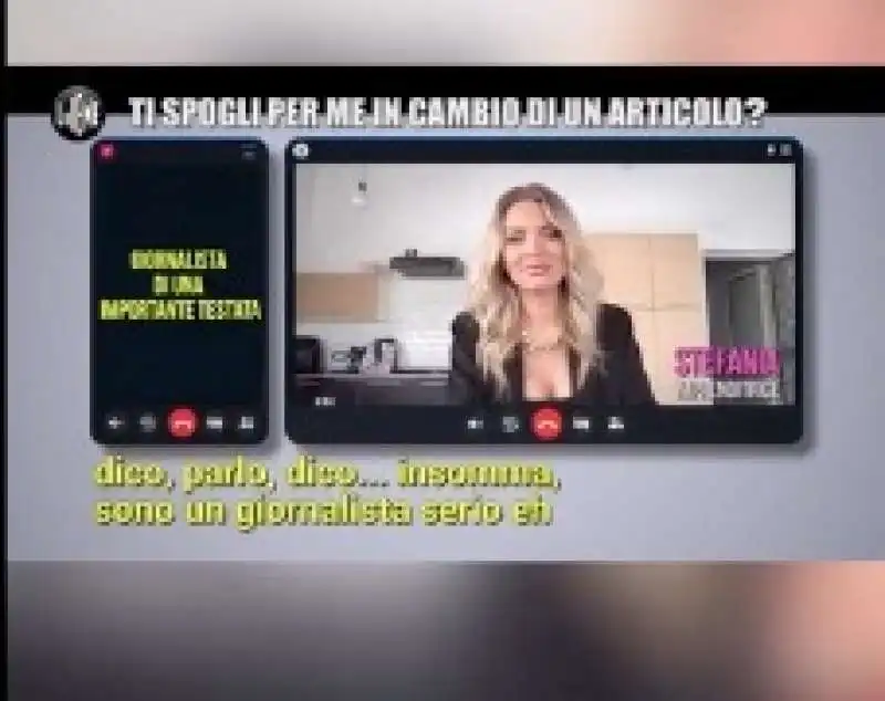 giornalista chiede spogliarello in cambio di un articolo 4   le iene 