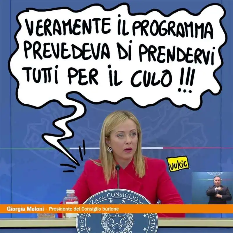 il programma di giorgia meloni - meme marco vuchich