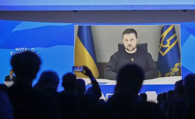 intervento di zelensky a davos 2023