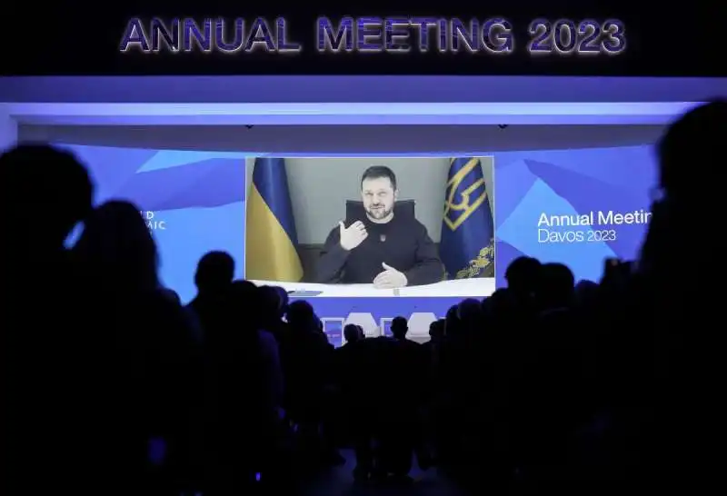 intervento di zelensky a davos 2023 