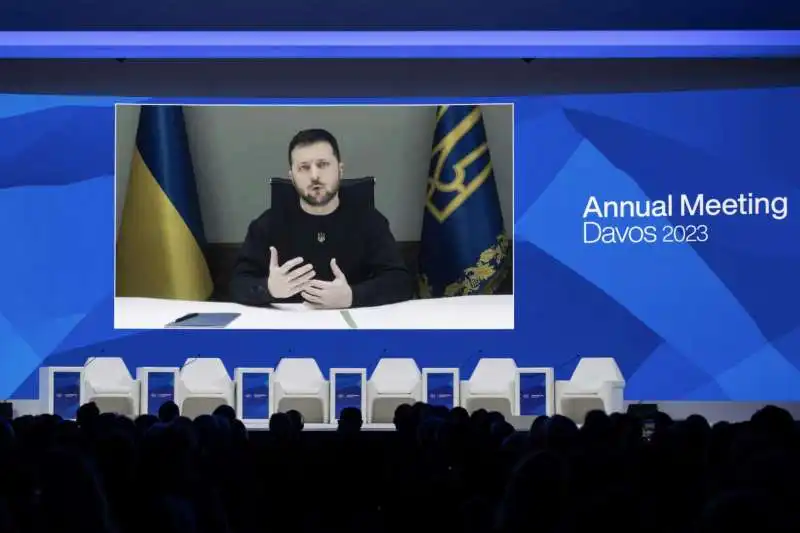 intervento di zelensky a davos 2023 