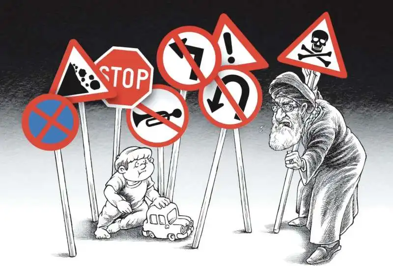 khamenei nelle vignette di charlie hebdo     2