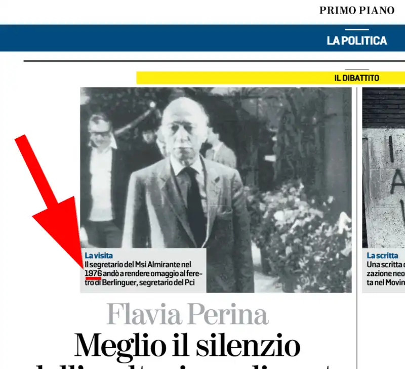 La Stampa retrodata la morte di Berlinguer