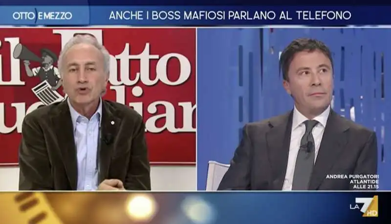 marco travaglio   italo bocchino    otto e mezzo 