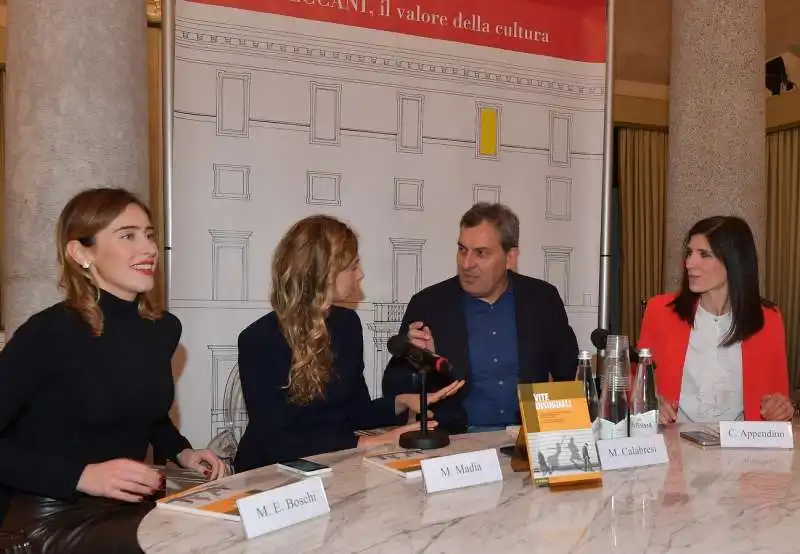 maria elena boschi  marianna madia  mario calabresi  chiara appendino  foto di bacco