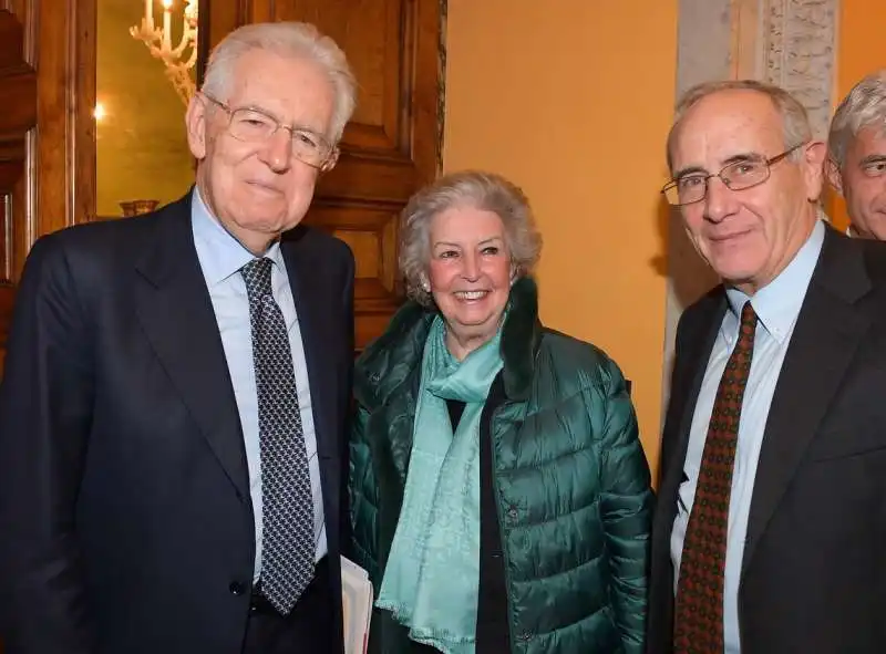 mario monti la moglie elsa antonioli  massimo franco  foto di bacco