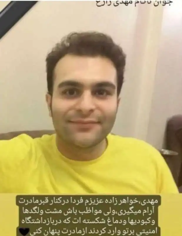 Mehdi Zare Ashkzari ucciso in iran 