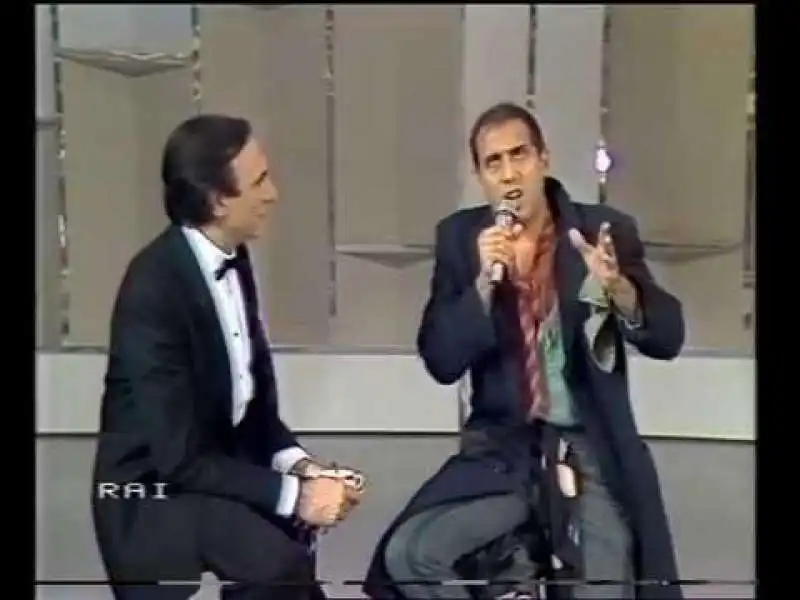 pippo baudo adriano celentano a fantastico 1987 