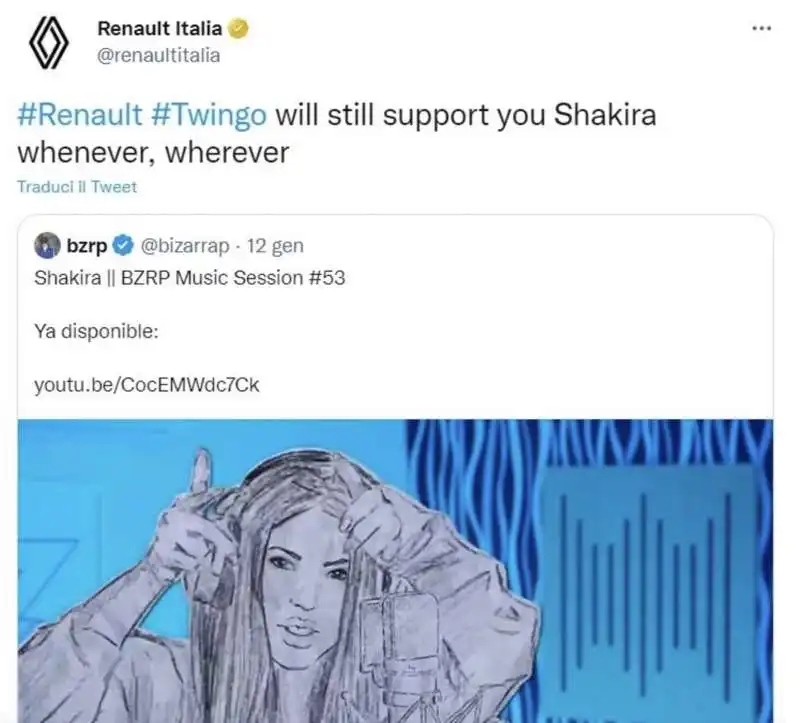 renault sul caso shakira pique  