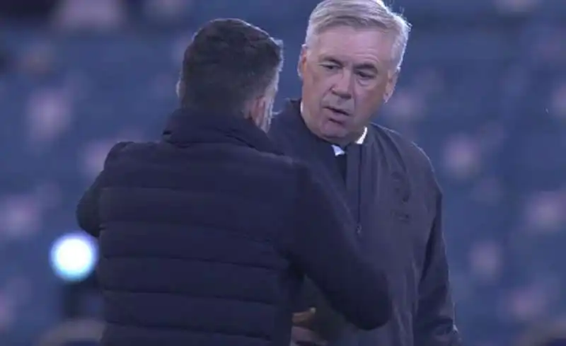 SALUTO RINO GATTUSO CARLO ANCELOTTI