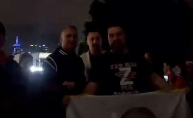 Srdjan Djokovic A UNA MANIFESTAZIONE FILORUSSA 1