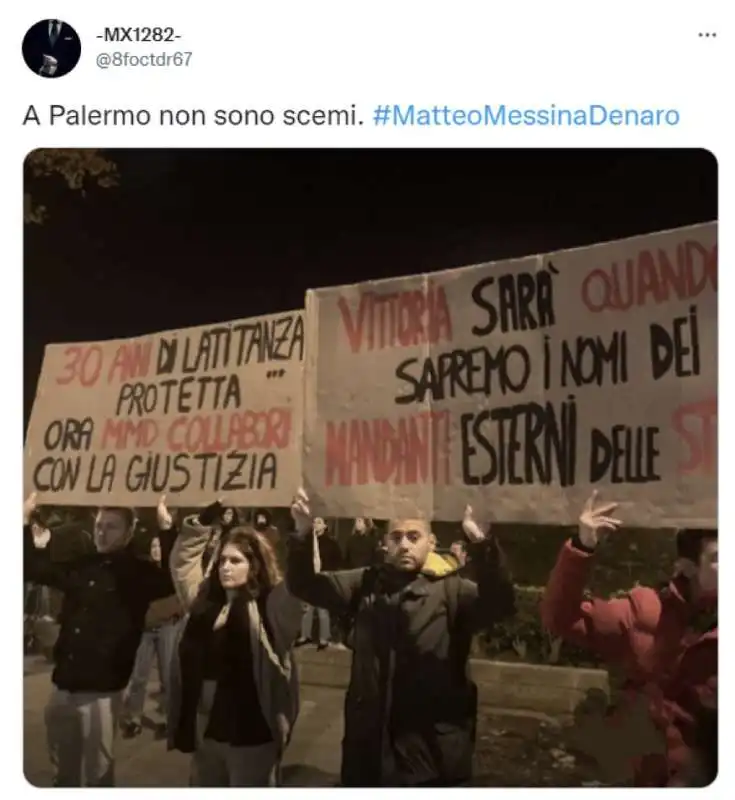 tweet su matteo messina denaro 7