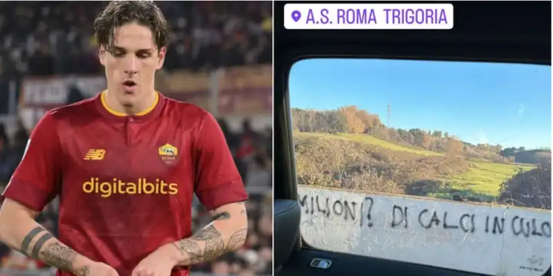 zaniolo scritte contro di lui