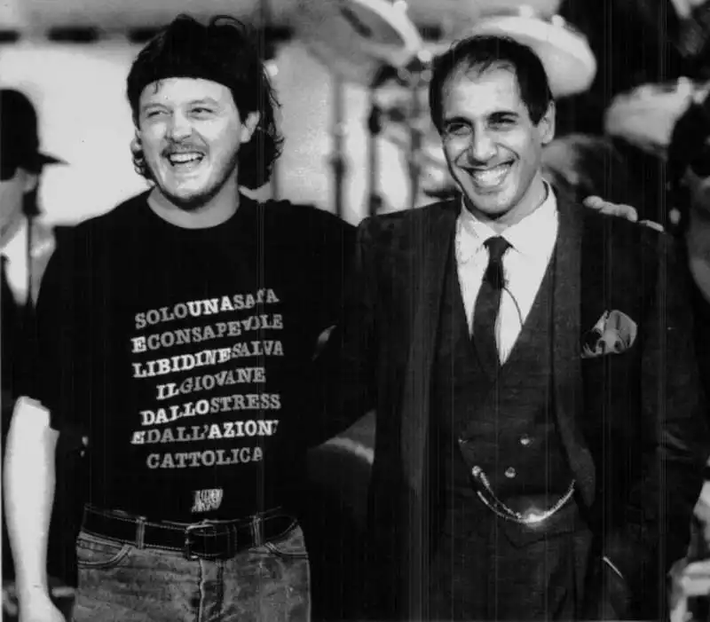 zucchereo e adriano celentano a fantastico 1987