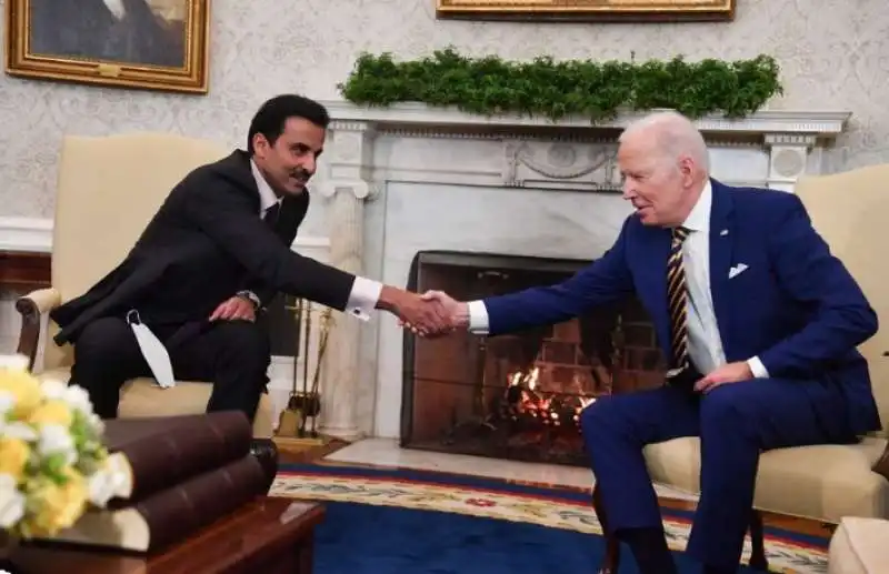 AL THANI ALLA CASA BIANCA CON BIDEN