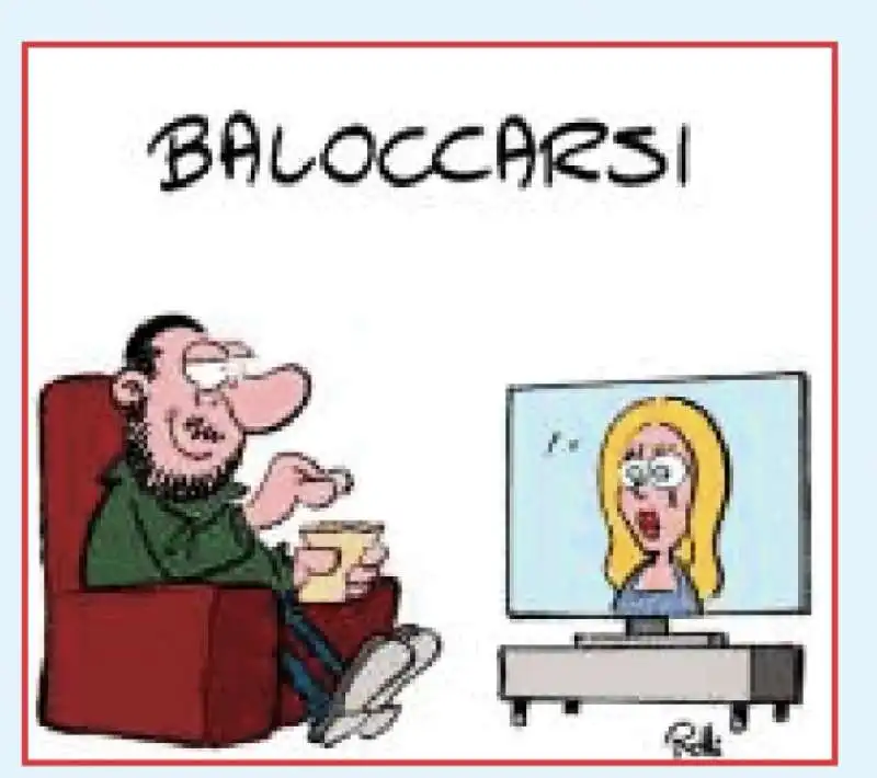 baloccarsi    vignetta by rolli per il giornalone la stampa 