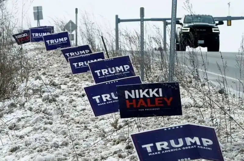 cartelloni primarie repubblicane in new hampshire 