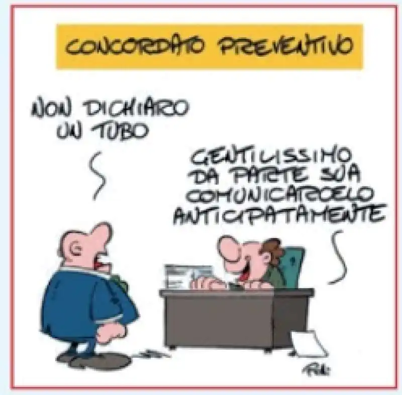 concordato preventivo   vignetta by rolli   il giornalone   la stampa