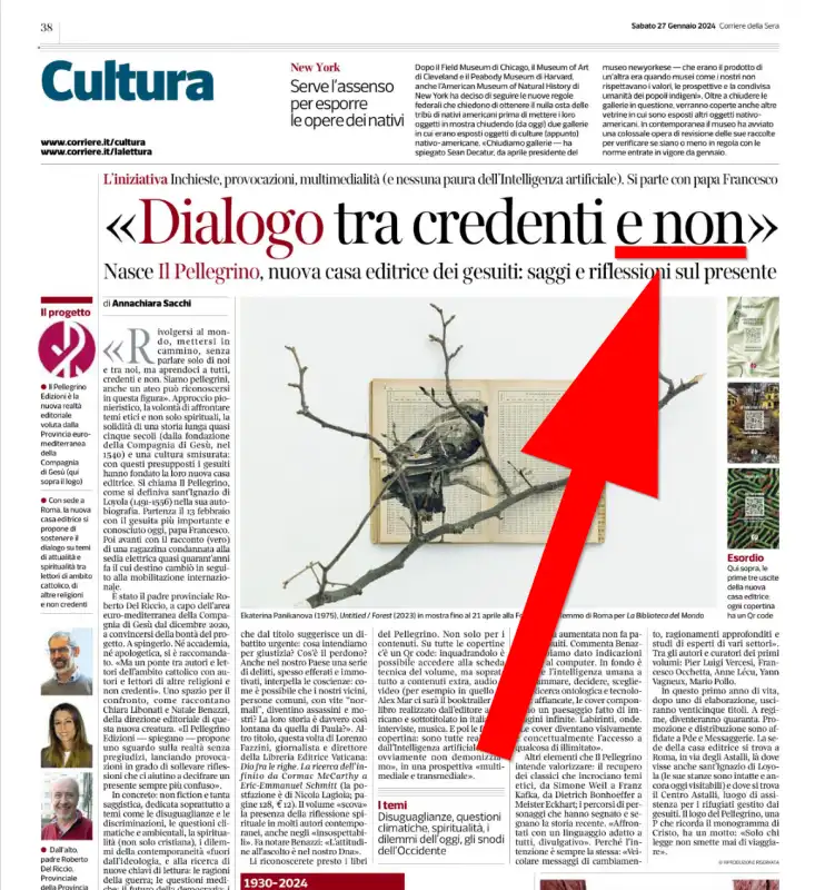 corriere della sera, credenti e non