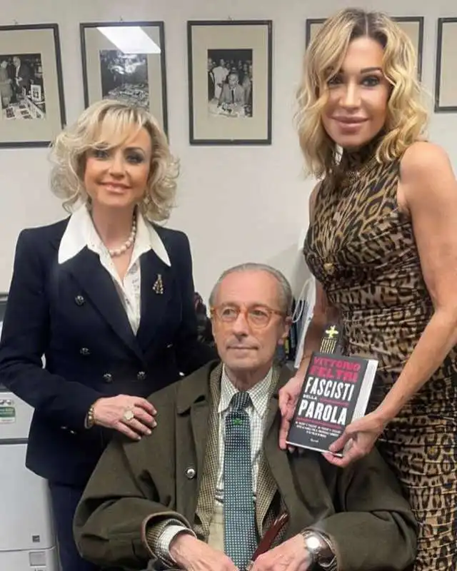 daniela iavarone   vittorio feltri   melania rizzoli    presentazione libro fascisti della parola 